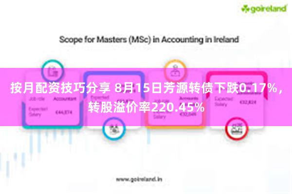 按月配资技巧分享 8月15日芳源转债下跌0.17%，转股溢价率220.45%