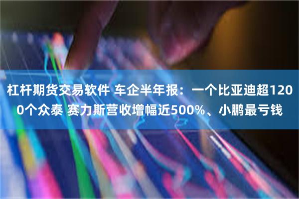 杠杆期货交易软件 车企半年报：一个比亚迪超1200个众泰 赛力斯营收增幅近500%、小鹏最亏钱