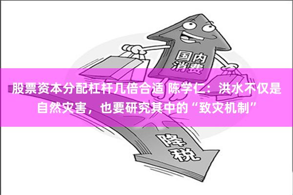 股票资本分配杠杆几倍合适 陈学仁：洪水不仅是自然灾害，也要研究其中的“致灾机制”