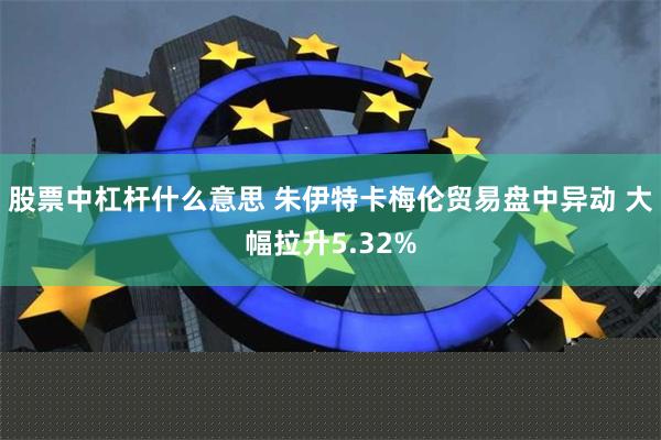 股票中杠杆什么意思 朱伊特卡梅伦贸易盘中异动 大幅拉升5.32%