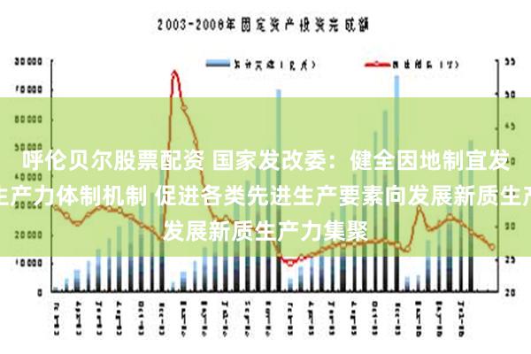 呼伦贝尔股票配资 国家发改委：健全因地制宜发展新质生产力体制机制 促进各类先进生产要素向发展新质生产力集聚