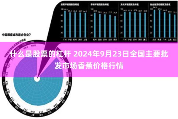 什么是股票的杠杆 2024年9月23日全国主要批发市场香蕉价格行情