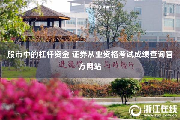 股市中的杠杆资金 证券从业资格考试成绩查询官方网站