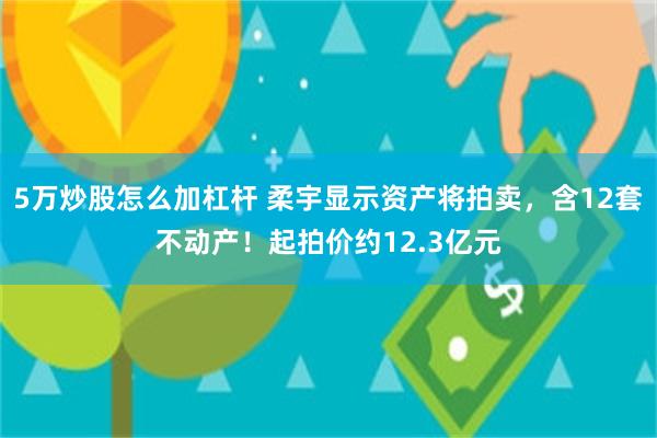 5万炒股怎么加杠杆 柔宇显示资产将拍卖，含12套不动产！起拍价约12.3亿元