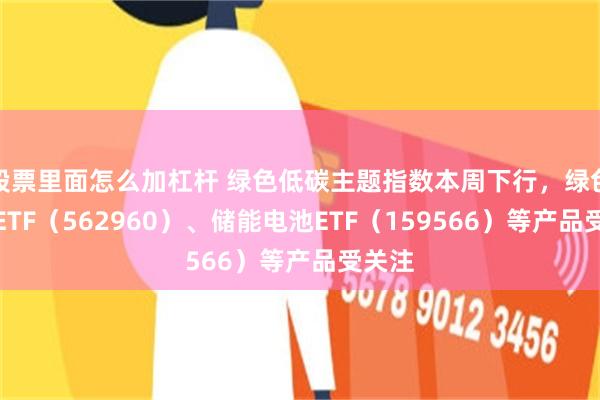 股票里面怎么加杠杆 绿色低碳主题指数本周下行，绿色电力ETF（562960）、储能电池ETF（159566）等产品受关注